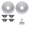 4612-31043 Geospec Brake Rotors w/5000 Euro Ceramic Brake Pads & Hardware, 2006-2010 BMW, Position: Rear - image 1