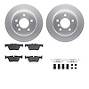 4612-31046 Geospec Brake Rotors w/5000 Euro Ceramic Brake Pads & Hardware, 2013-2013 BMW, Position: Rear - image 1