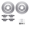 4612-31047 Geospec Brake Rotors w/5000 Euro Ceramic Brake Pads & Hardware, 2007-2015 BMW, Position: Front - image 1
