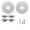 4612-31051 Geospec Brake Rotors w/5000 Euro Ceramic Brake Pads & Hardware, 2007-2015 BMW, Position: Front - image 1