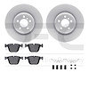 4612-31054 Geospec Brake Rotors w/5000 Euro Ceramic Brake Pads & Hardware, 2009-2017 BMW, Position: Rear - image 1