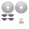 4612-31058 Geospec Brake Rotors w/5000 Euro Ceramic Brake Pads & Hardware, 2011-2019 BMW, Position: Front - image 1