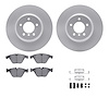 4612-31062 Geospec Brake Rotors w/5000 Euro Ceramic Brake Pads & Hardware, 2011-2016 BMW, Position: Front - image 1