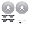 4612-31063 Geospec Brake Rotors w/5000 Euro Ceramic Brake Pads & Hardware, 2010-2017 BMW, Position: Rear - image 1