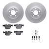 4612-31084 Geospec Brake Rotors w/5000 Euro Ceramic Brake Pads & Hardware, 2007-2019 BMW, Position: Rear - image 1