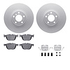 4612-31085 Geospec Brake Rotors w/5000 Euro Ceramic Brake Pads & Hardware, 2007-2018 BMW, Position: Front - image 1