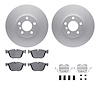 4612-31087 Geospec Brake Rotors w/5000 Euro Ceramic Brake Pads & Hardware, 2007-2019 BMW, Position: Front - image 1