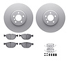 4612-31088 Geospec Brake Rotors w/5000 Euro Ceramic Brake Pads & Hardware, 2008-2019 BMW, Position: Front - image 1