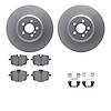 4612-31093 Geospec Brake Rotors w/5000 Euro Ceramic Brake Pads & Hardware, 2016-2020 BMW, Position: Rear - image 1
