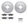 4612-32000 Geospec Brake Rotors w/5000 Euro Ceramic Brake Pads & Hardware, 2002-2008 Mini, Position: Rear - image 1