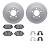 4612-32013 Geospec Brake Rotors w/5000 Euro Ceramic Brake Pads & Hardware, 2013-2016 Mini, Position: Rear - image 1