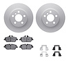4612-32017 Geospec Brake Rotors w/5000 Euro Ceramic Brake Pads & Hardware, Fits Select Mini, Position: Front - image 1
