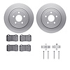 4612-42001 Geospec Brake Rotors w/5000 Euro Ceramic Brake Pads & Hardware, 2006-2010 Mopar, Position: Rear - image 1