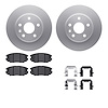 4612-45002 Geospec Brake Rotors w/5000 Euro Ceramic Brake Pads & Hardware, 2011-2016 GM, Position: Front - image 1