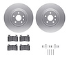 4612-45008 Geospec Brake Rotors w/5000 Euro Ceramic Brake Pads & Hardware, 2014-2017 GM, Position: Front - image 1