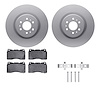 4612-46000 Geospec Brake Rotors w/5000 Euro Ceramic Brake Pads & Hardware, 2004-2011 GM, Position: Front - image 1