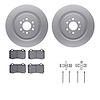 4612-46001 Geospec Brake Rotors w/5000 Euro Ceramic Brake Pads & Hardware, 2004-2011 GM, Position: Rear - image 1