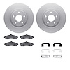 4612-46003 Geospec Brake Rotors w/5000 Euro Ceramic Brake Pads & Hardware, 2010-2013 GM, Position: Front - image 1