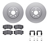 4612-46011 Geospec Brake Rotors w/5000 Euro Ceramic Brake Pads & Hardware, 2011-2017 GM, Position: Front - image 1