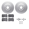 4612-46015 Geospec Brake Rotors w/5000 Euro Ceramic Brake Pads & Hardware, 2014-2020 GM, Position: Front - image 1