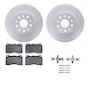 4612-46020 Geospec Brake Rotors w/5000 Euro Ceramic Brake Pads & Hardware, 2014-2020 GM, Position: Front - image 1