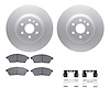 4612-46029 Geospec Brake Rotors w/5000 Euro Ceramic Brake Pads & Hardware, 2010-2016 GM, Position: Front