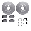 4612-47002 Geospec Brake Rotors w/5000 Euro Ceramic Brake Pads & Hardware, 2004-2008 GM, Position: Front - image 1
