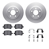 4612-47004 Geospec Brake Rotors w/5000 Euro Ceramic Brake Pads & Hardware, 2008-2008 GM, Position: Front - image 1