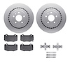 4612-47008 Geospec Brake Rotors w/5000 Euro Ceramic Brake Pads & Hardware, 2014-2019 GM, Position: Rear - image 1