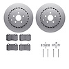4612-47010 Geospec Brake Rotors w/5000 Euro Ceramic Brake Pads & Hardware, 2015-2017 GM, Position: Rear - image 1