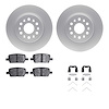 4612-48000 Geospec Brake Rotors w/5000 Euro Ceramic Brake Pads & Hardware, 2017-2020 GM, Position: Rear - image 1