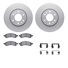 4612-48004 Geospec Brake Rotors w/5000 Euro Ceramic Brake Pads & Hardware, 2006-2009 GM, Position: Front - image 1