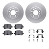 4612-53001 Geospec Brake Rotors w/5000 Euro Ceramic Brake Pads & Hardware, 2006-2010 GM, Position: Front - image 1