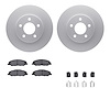 4612-54008 Geospec Brake Rotors w/5000 Euro Ceramic Brake Pads & Hardware, 2005-2010 Ford/Lincoln/Mercury/Mazda, Position: Front - image 1