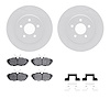 4612-54010 Geospec Brake Rotors w/5000 Euro Ceramic Brake Pads & Hardware, 2005-2014 Ford/Lincoln/Mercury/Mazda, Position: Rear - image 1