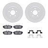 4612-54011 Geospec Brake Rotors w/5000 Euro Ceramic Brake Pads & Hardware, 2012-2014 Ford/Lincoln/Mercury/Mazda, Position: Rear - image 1