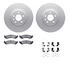4612-54013 Geospec Brake Rotors w/5000 Euro Ceramic Brake Pads & Hardware, 2010-2010 Ford/Lincoln/Mercury/Mazda, Position: Front - image 1