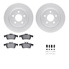 4612-54022 Geospec Brake Rotors w/5000 Euro Ceramic Brake Pads & Hardware, 2013-2018 Ford/Lincoln/Mercury/Mazda, Position: Rear