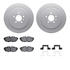 4612-54026 Geospec Brake Rotors w/5000 Euro Ceramic Brake Pads & Hardware, 2013-2014 Ford/Lincoln/Mercury/Mazda, Position: Rear - image 1