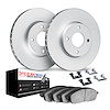 4612-54027 Geospec Brake Rotors w/5000 Euro Ceramic Brake Pads & Hardware, Fits Select Ford/Lincoln/Mercury/Mazda, Position: Fro - image 1
