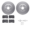4612-58003 Geospec Brake Rotors w/5000 Euro Ceramic Brake Pads & Hardware, 2004-2008 Acura/Honda, Position: Front