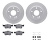 4612-59004 Geospec Brake Rotors w/5000 Euro Ceramic Brake Pads & Hardware, Fits Select Acura/Honda, Position: Rear - image 1