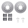 4612-63004 Geospec Brake Rotors w/5000 Euro Ceramic Brake Pads & Hardware, 1979-1985 Mercedes-Benz, Position: Front - image 1