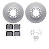 4612-63005 Geospec Brake Rotors w/5000 Euro Ceramic Brake Pads & Hardware, 1979-1985 Mercedes-Benz, Position: Front - image 1
