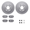 4612-63006 Geospec Brake Rotors w/5000 Euro Ceramic Brake Pads & Hardware, 1987-1987 Mercedes-Benz, Position: Front - image 1