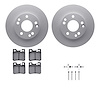 4612-63007 Geospec Brake Rotors w/5000 Euro Ceramic Brake Pads & Hardware, 1987-2000 Mercedes-Benz, Position: Rear - image 1