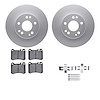 4612-63013 Geospec Brake Rotors w/5000 Euro Ceramic Brake Pads & Hardware, 1986-1989 Mercedes-Benz, Position: Front - image 1