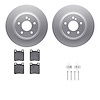 4612-63023 Geospec Brake Rotors w/5000 Euro Ceramic Brake Pads & Hardware, 1998-2009 Multiple Makes/Models, Position: Rear - image 1
