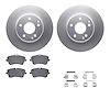 4612-63030 Geospec Brake Rotors w/5000 Euro Ceramic Brake Pads & Hardware, 2001-2005 Mercedes-Benz, Position: Front