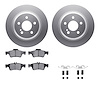 4612-63037 Geospec Brake Rotors w/5000 Euro Ceramic Brake Pads & Hardware, 2003-2017 Mercedes-Benz, Position: Rear